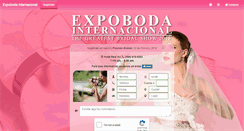 Desktop Screenshot of expobodainternacional.com